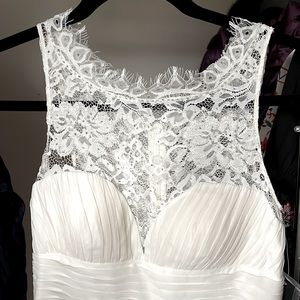 Silk long dress bridal bridesmaid dress